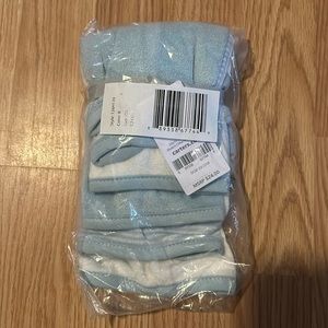 6 Pack Blue Baby Washcloths